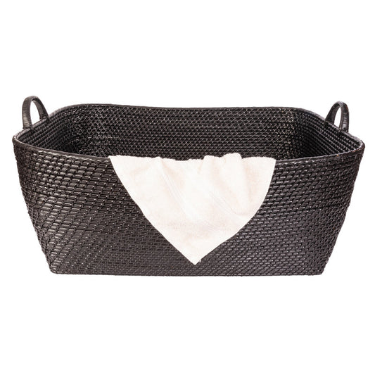 Thelma Rattan Basket black
H 14 po x l 31 po x P 25 po