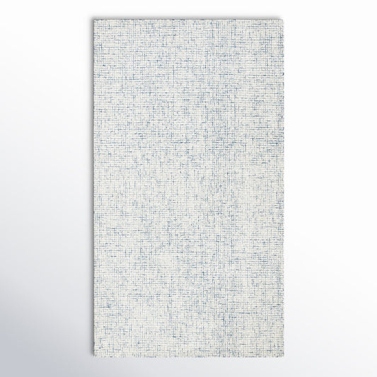 Handwoven Wool & Viscose Striped Area Rug 6' × 9'