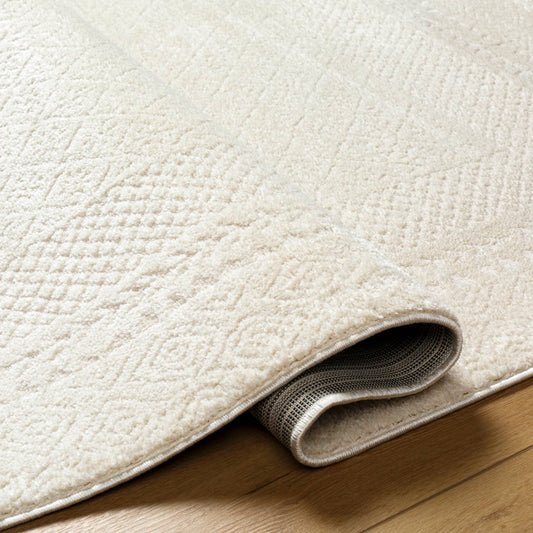 Tapis Calvo ivoire/blanc cassé 160 cm x 213 cm