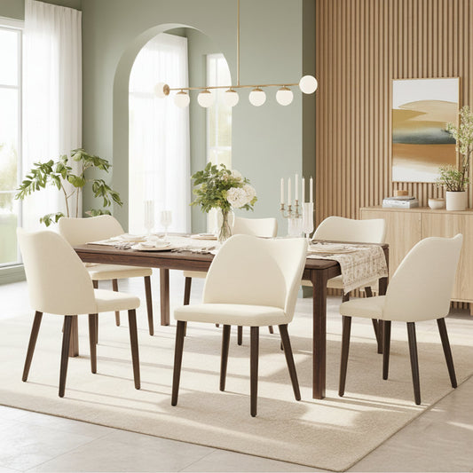 Maleehah Upholstered Solid Wood Dining Chair