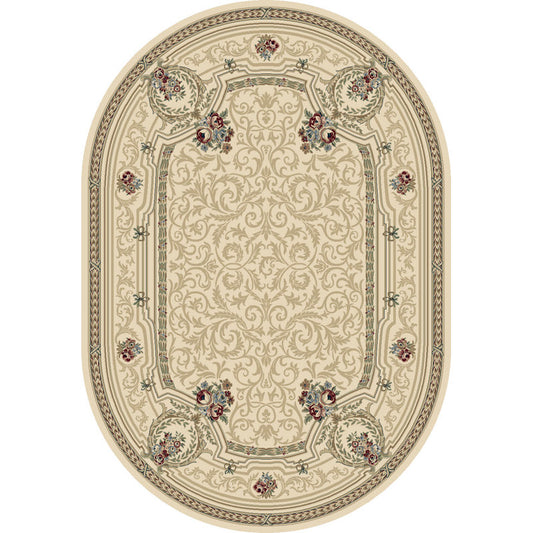Attell Ivory Rug Oval 2'7" x 4'7"