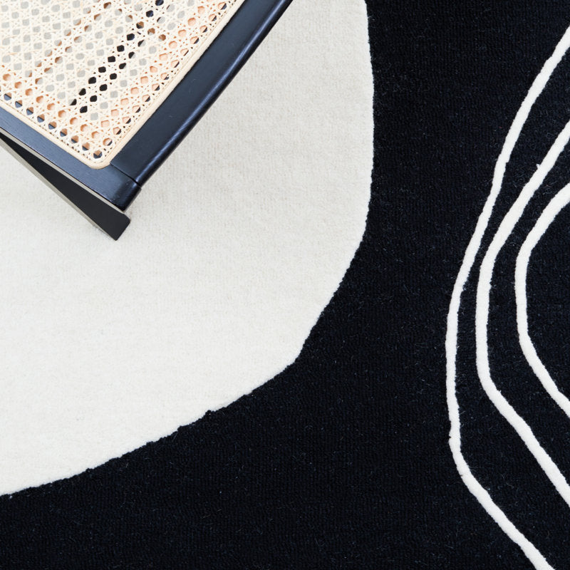 Tapis Felipe Rodeo Drive 860, noir/ivoire, 91 x 152 cm