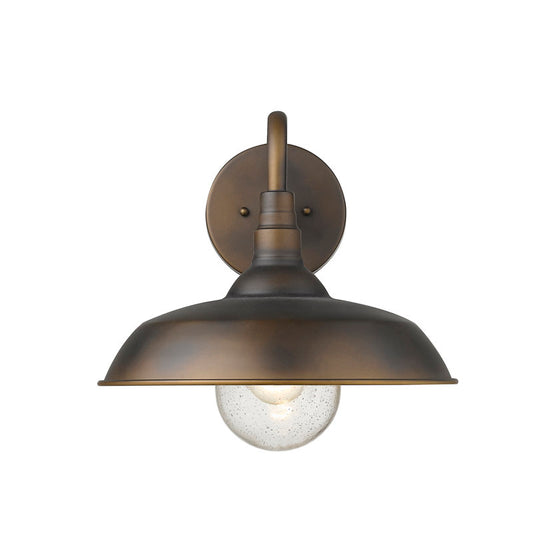 Sussman 13.5" H Outdoor Barn Light Chocolate/Copper/ Brown
