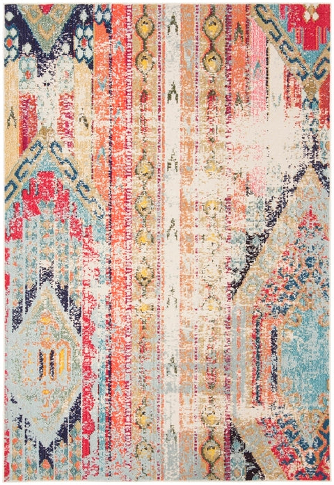 Cressey Looped/Hooked Blue Rug 8ftx10ft
