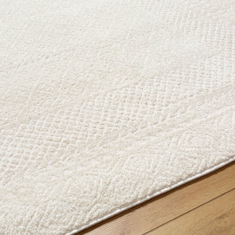 Calvo Ivory/Off-White Area Rug 5ft 3inch x 7 ft