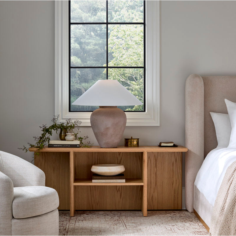 LSランバーサポート/Lumber Support ライトグレー Galey Alix x Livabliss Camden Ford table lamp 25”x25” – WanAyra
