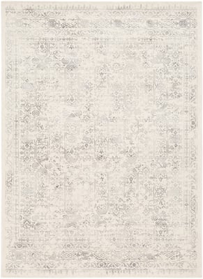 Roma ROM-2308 Beige/Grey Area Rug (6'7 x 9')
