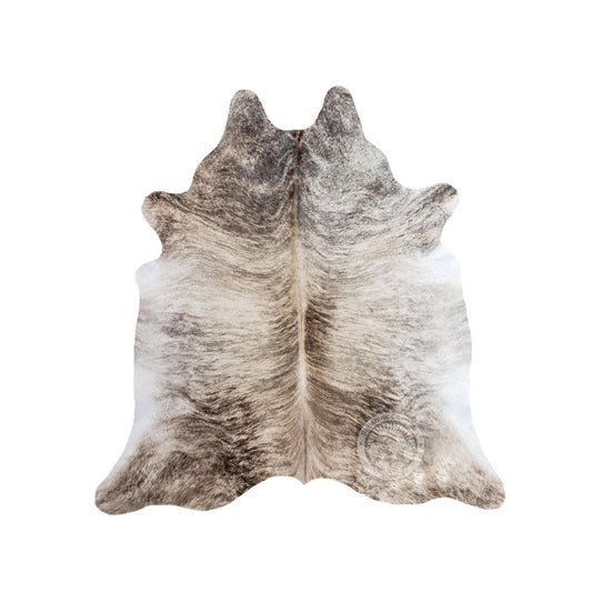 Chesson Handmade Cowhide Dark Brindle Area Rug (5x7 ft)