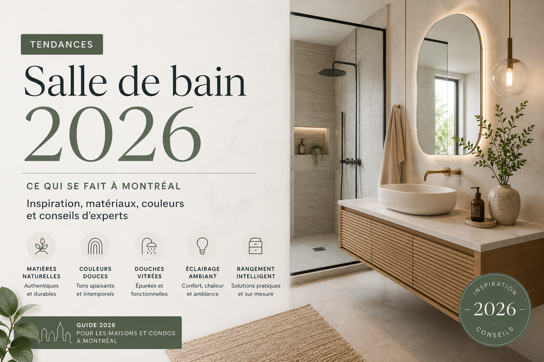 Tendances salle de bain 2026 — ce qui se fait à Montréal