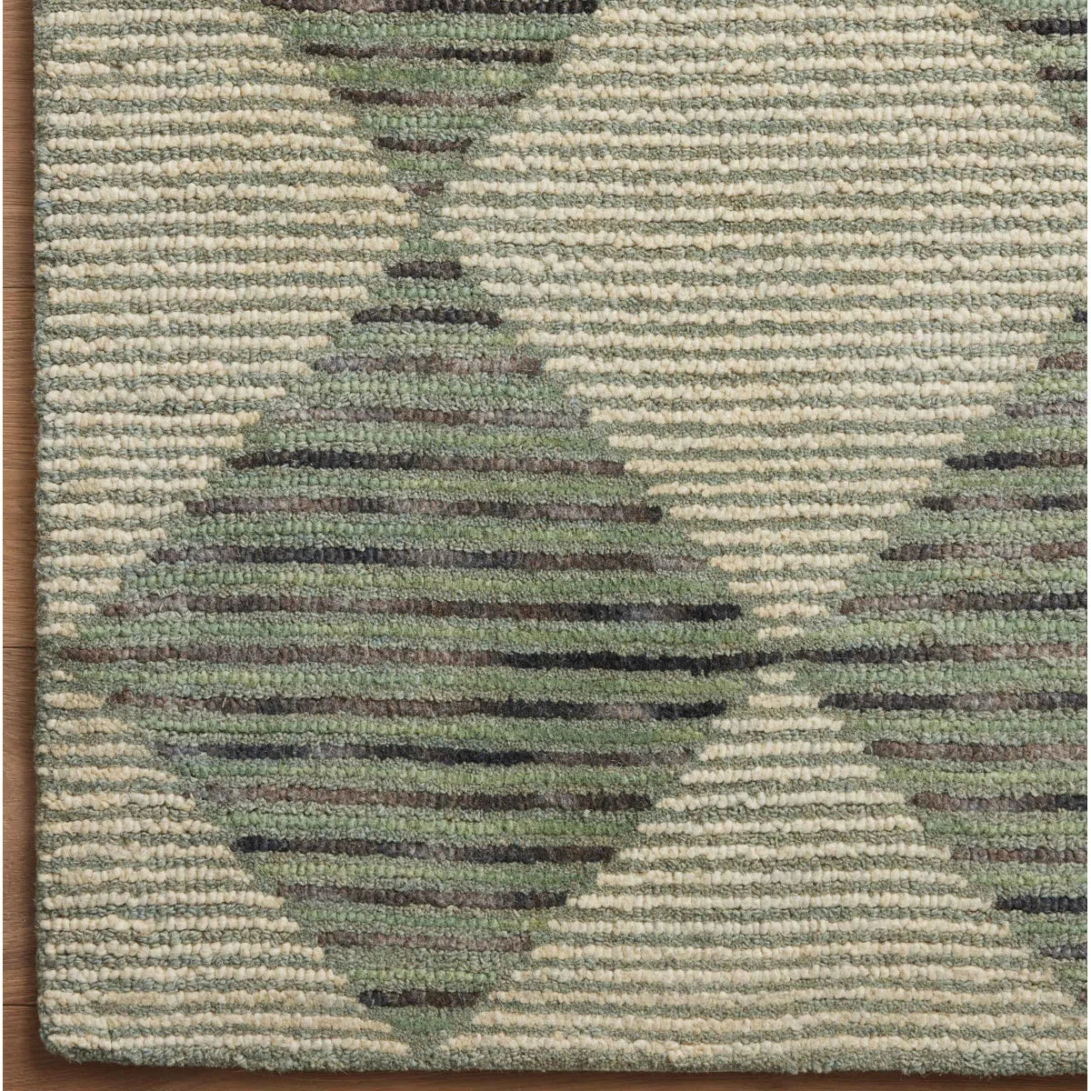 Chris Loves Julia x Loloi Francis Wool Spa/Granite Rug 7'9" x 9'9"