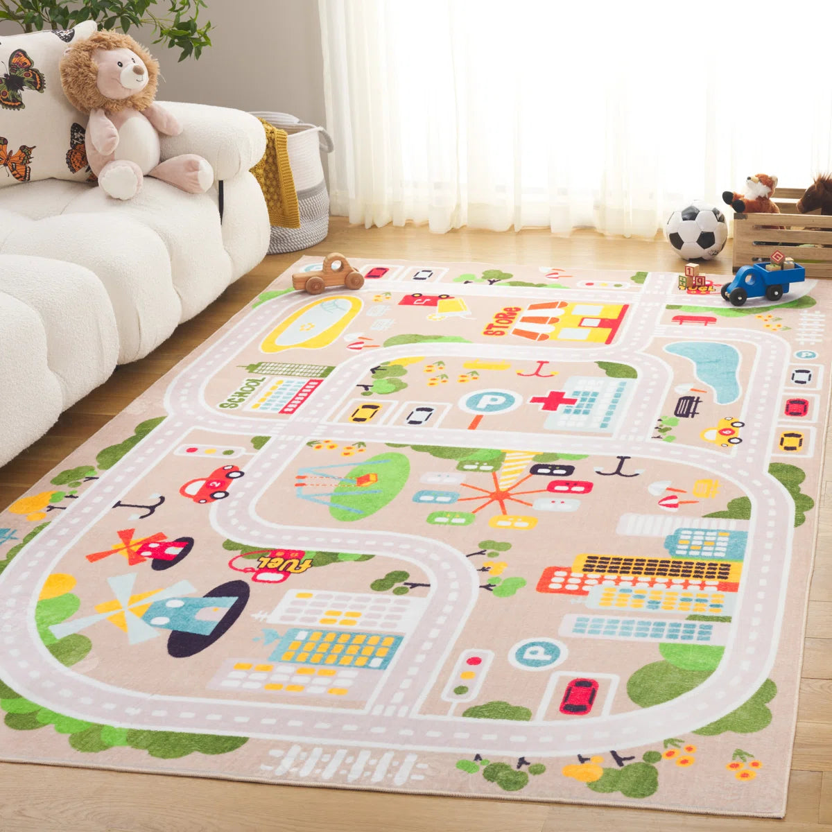 Santa Monica Kids Performance Machine Washable Rug 8x10 ft