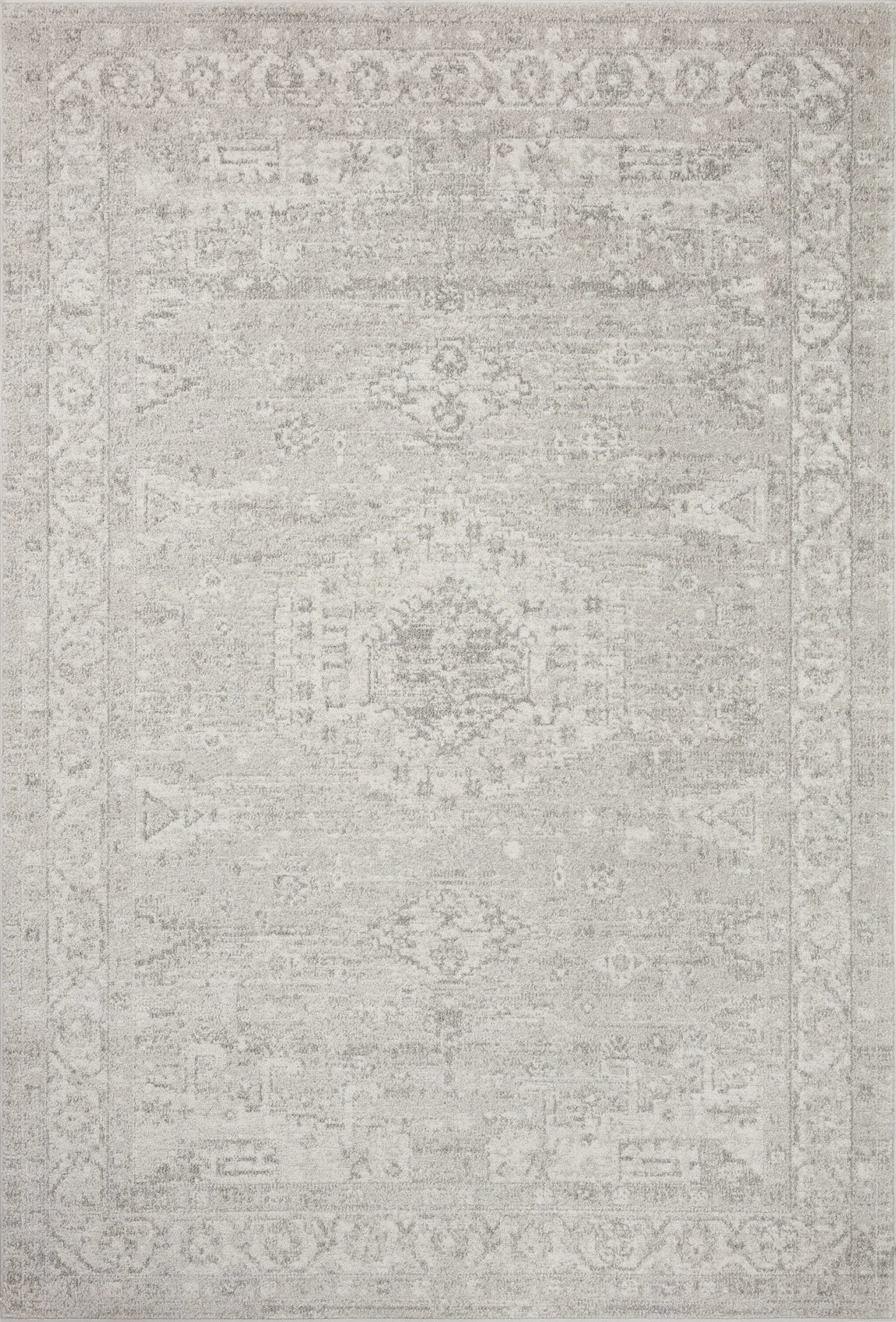 Loloi Rugs Odette Silver / Ivory 9'2" x 13'