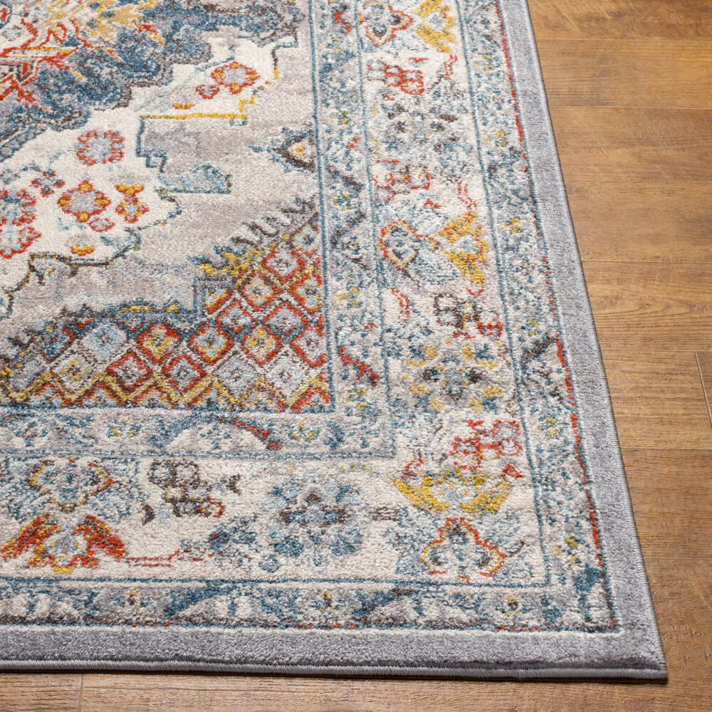 Tapis rond Flatiron Oriental Gris 2 m
