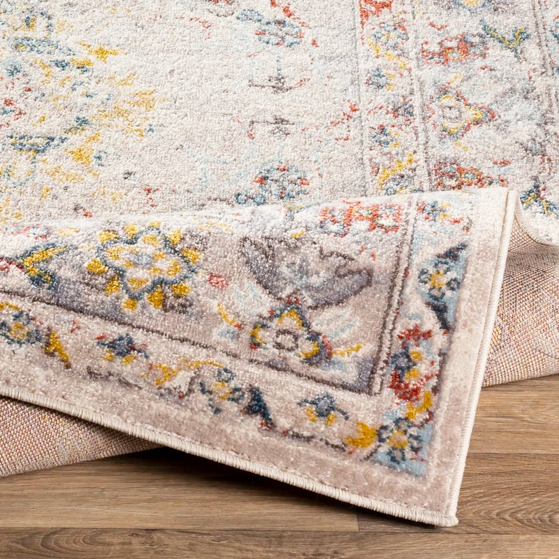 Tapis rond Flatiron Oriental Gris 2 m