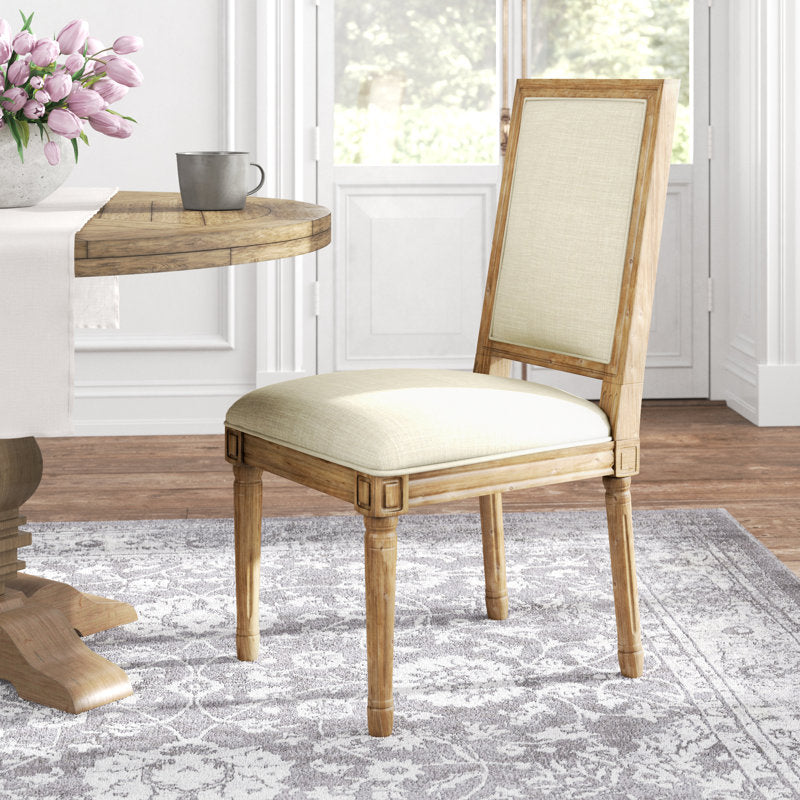 libretto linen solid wood side chair review
