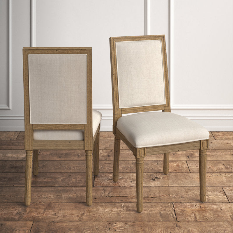 libretto linen solid wood side chair canada
