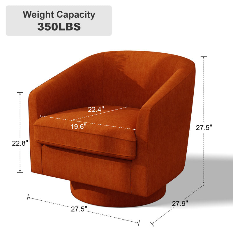 Fauteuil pivotant rembourré Lark Manor™