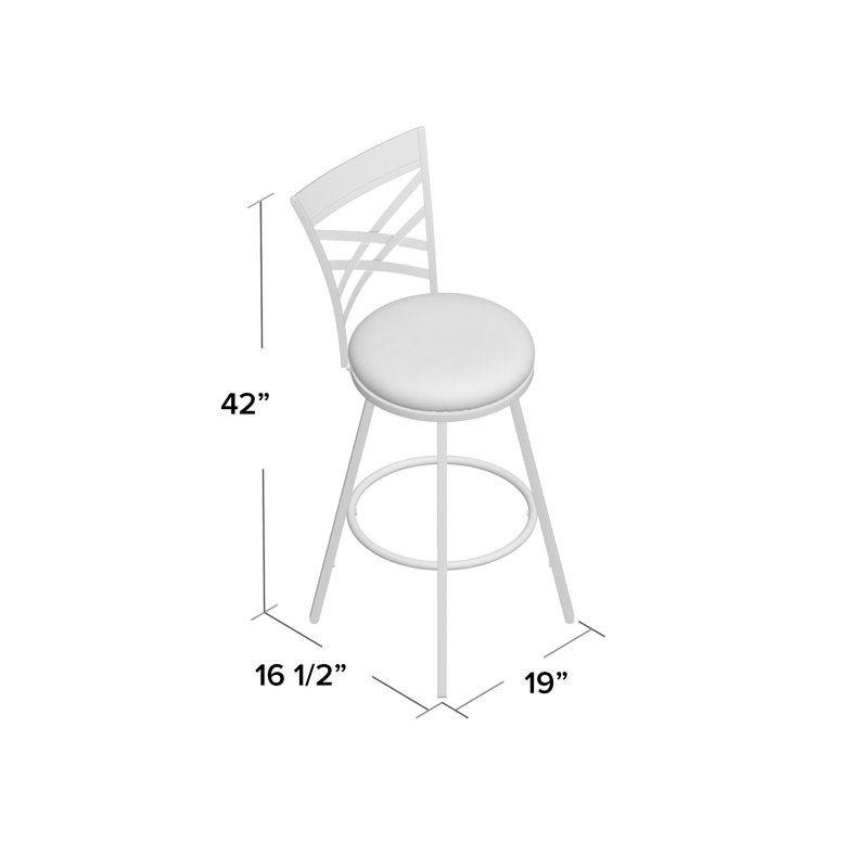 Tabouret de bar pivotant Clintw à hauteur réglable (ensemble de 3) 