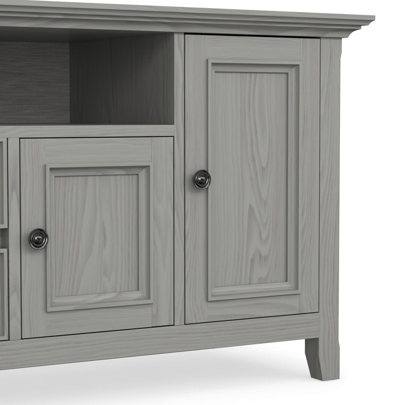 Amherst 72" solid wood TV Stand for TVs 80" or Smaller with 2 Cabinets, 2 Drawers and Adjustable Shelves