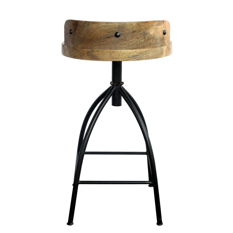 Tabouret de bar Kohlmeier style industriel avec siège pivotant réglable (boîte ouverte) seulement 1 