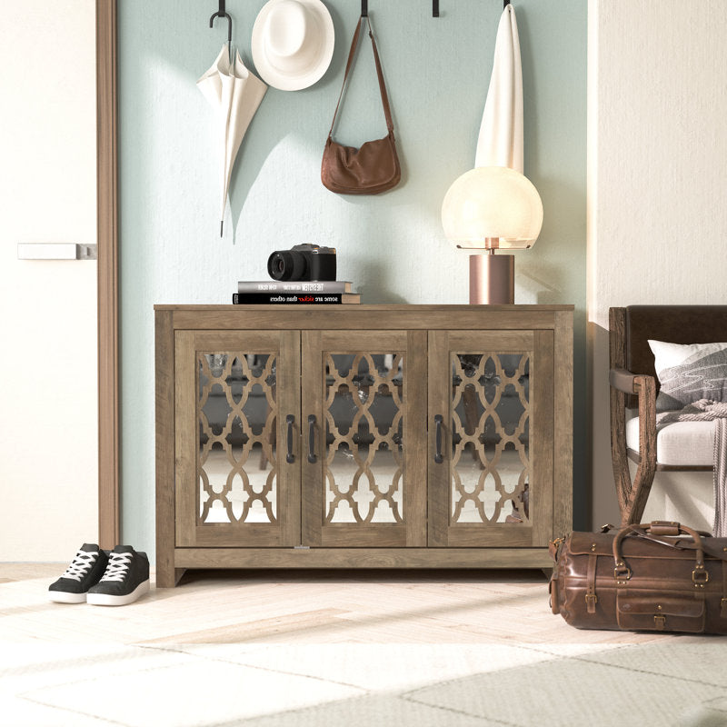 Chessani 16 Pair Shoe Storage Cabinet Brown