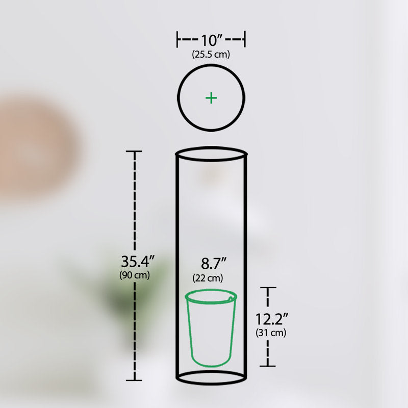 Distributeur de lingettes sur pied en acier de 3,2 gallons avec poubelle intégrée 