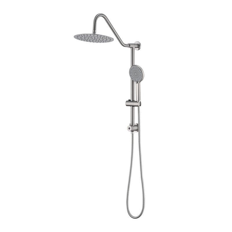 Shower System with 10-inch Rain Shower Head, 4-Function Adjustable Dual Shower Head