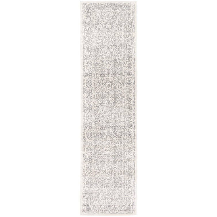 Tapis oriental gris / ivoire DeSoto 2'7" x10' Runner