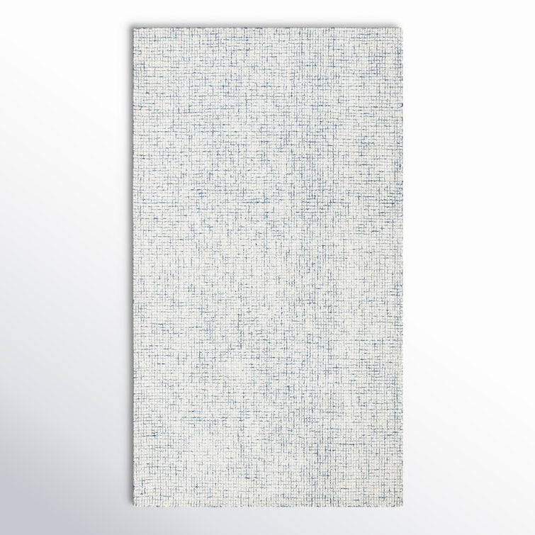 Handwoven Wool & Viscose Striped Area Rug 6' × 9'
