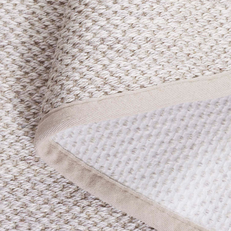 Tapis Torbin beige marbré en jute/sisal, 152 cm de côté