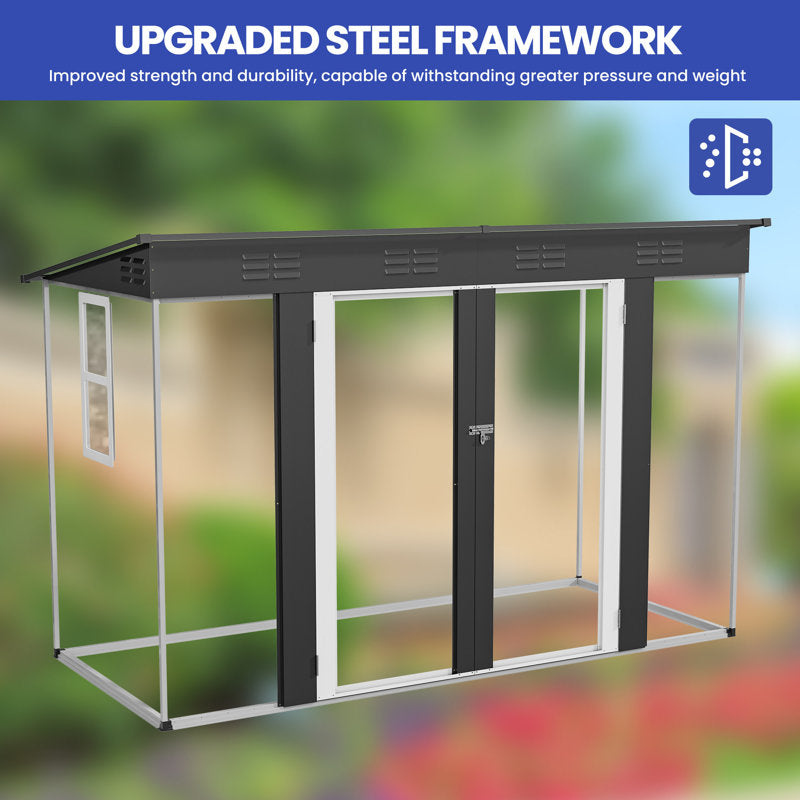 Galvanized Steel Storage Shed