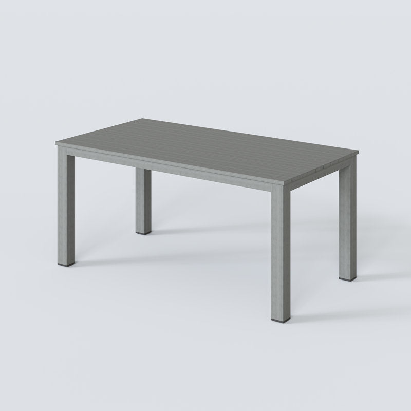 Tables de salle à manger d'extérieur en aluminium Calliana (gris)