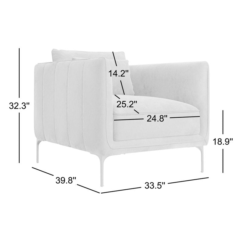 Rae Upholstered Armchair Lin Performance Effie