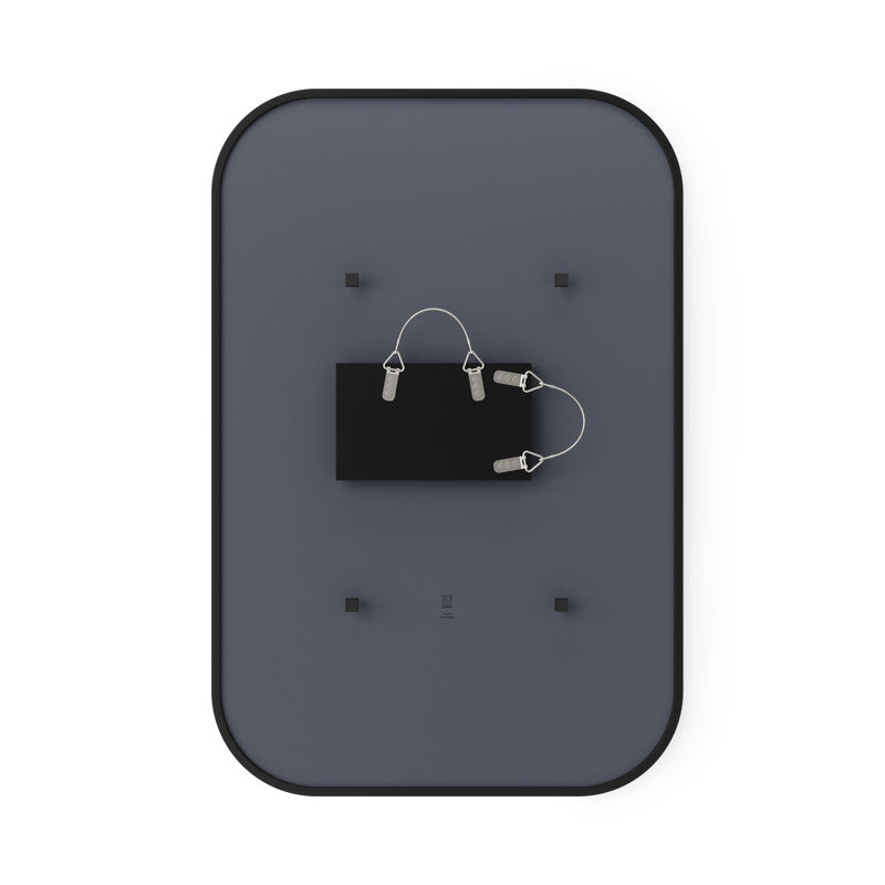 Miroir décoratif moderne Hub — Noir 24x36