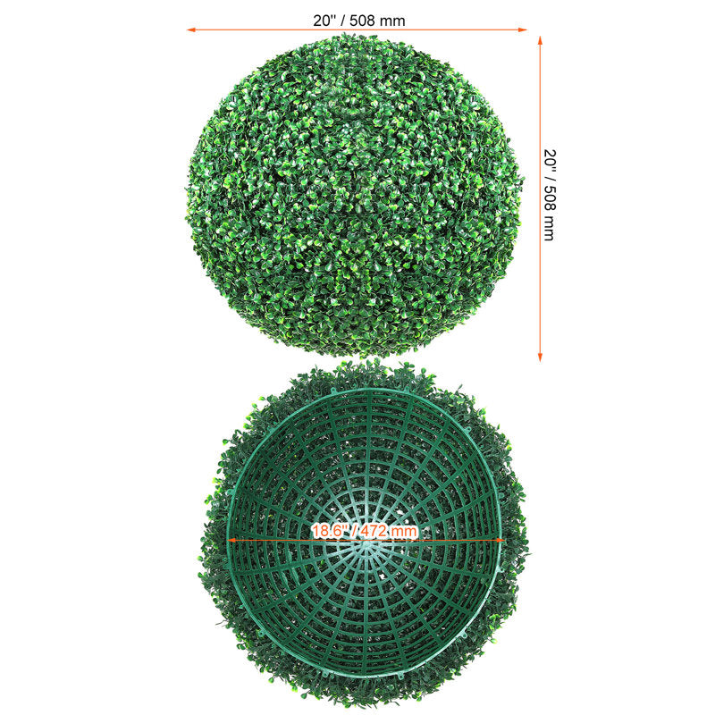 Ensemble de 2 topiaires artificielles en buis