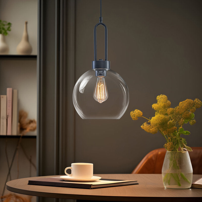 Pendentif simple noir mat
