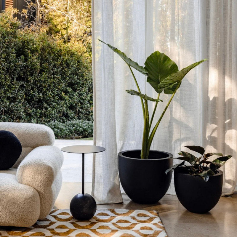 Pot de fleurs Dorlis Fiberstone noir