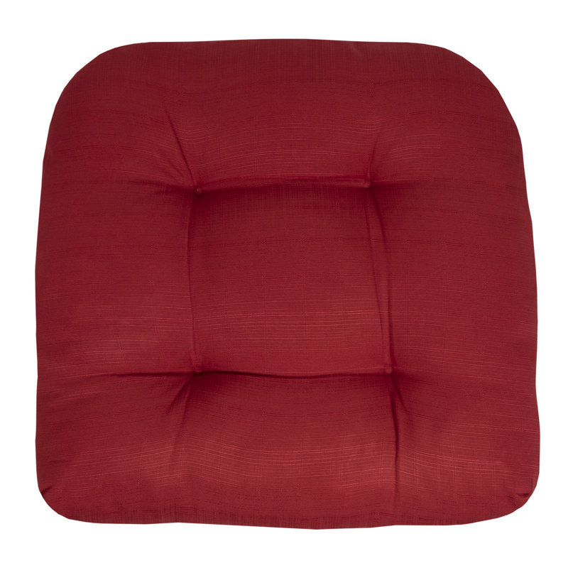 Coussins de terrasse épais de qualité supérieure, capitonnés, 19 x 19 x 4 pouces, solides, pour chaises d'extérieur, paquet de 4 (boîte ouverte)