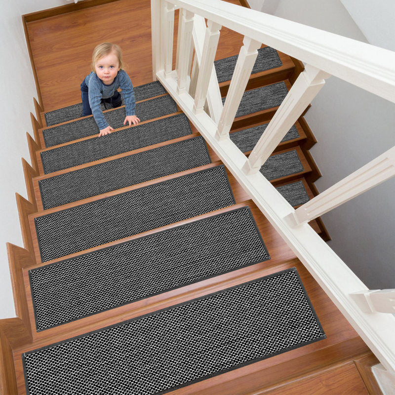 Marches d'escalier antidérapantes Robinswood pour l'intérieur (Lot de 15)