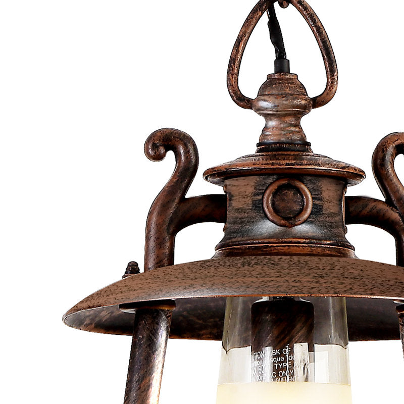 Rosalie Black 1 - Lanterne suspendue d'extérieur réglable de 20,5 cm de hauteur