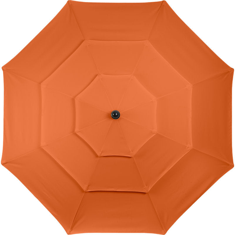 Parasol de marché Bettine 3 m (10 pi) - Pare-soleil à 3 niveaux avec inclinaison par bouton-poussoir et manivelle d'ouverture facile - Parasol d'extérieur pour terrasse, jardin ou piscine par Pure Garden