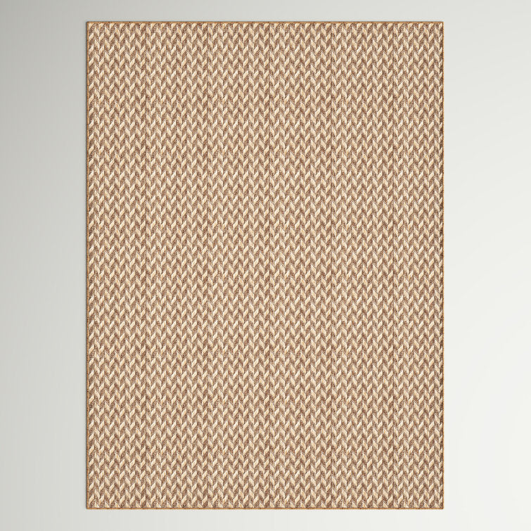 Tapis d'intérieur/extérieur marron/marron clair Malaya 2,90 m x 3,65 m