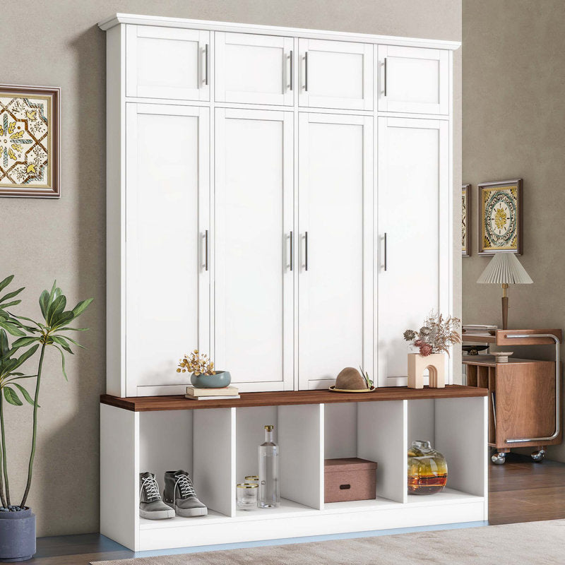 Porte-manteau avec plusieurs espaces de rangement (sans boîte)