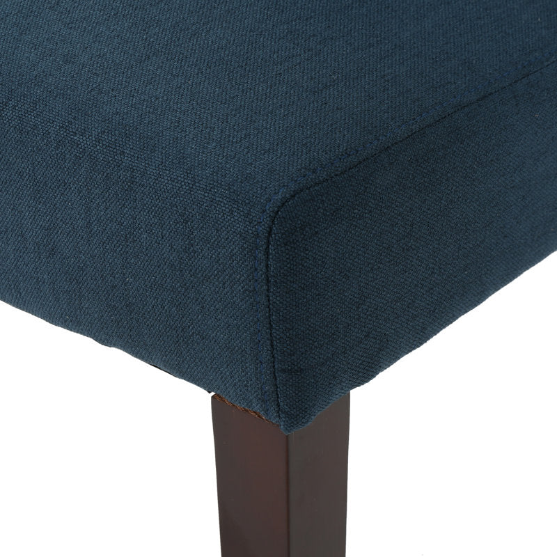 Ensemble de 2 chaises de salle à manger Toshia bleu marine rembourrées (sans boîte) 