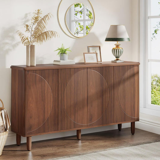 Mango Minimalist Modern Sideboard Buffet 59.4 Inches