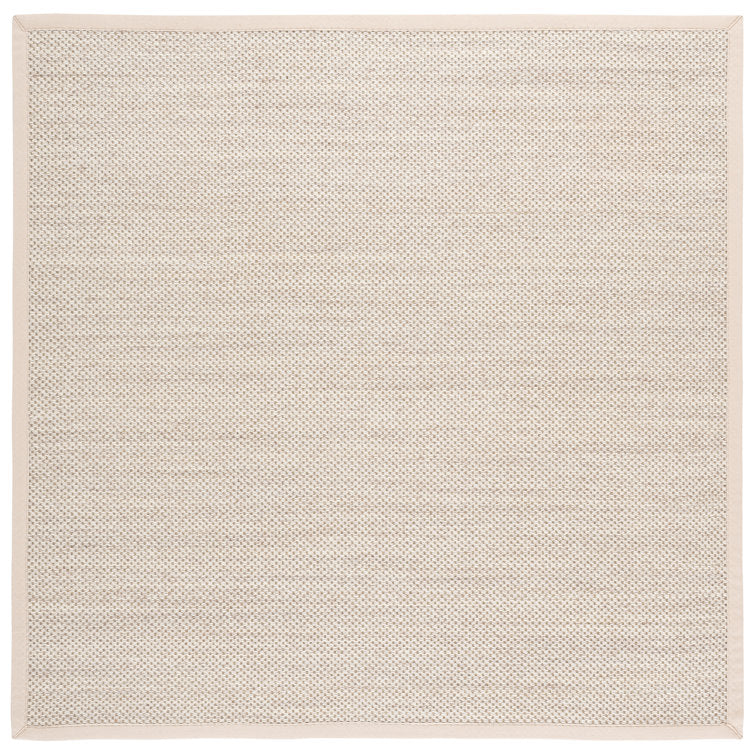 Tapis Torbin beige marbré en jute/sisal, 152 cm de côté