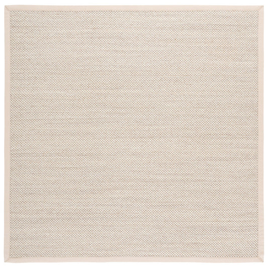 Tapis Torbin beige marbré en jute/sisal, 152 cm de côté