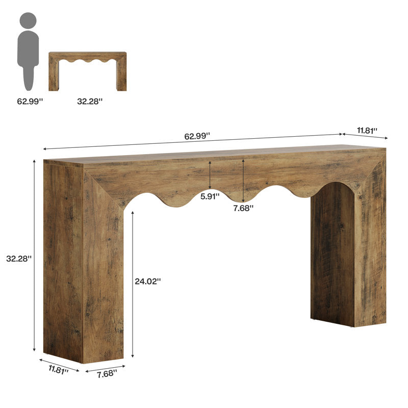63" Long Farmhouse Console