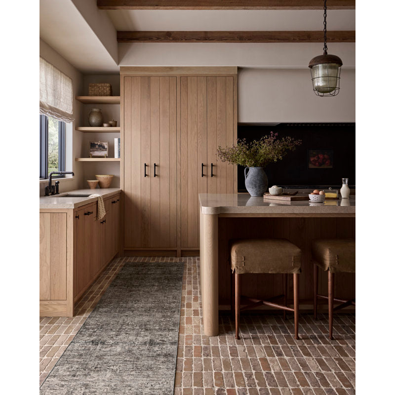 Tapis lavable en machine Dove / or Amber Lewis x Loloi 107 cm x 168 cm