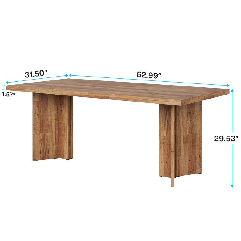 Table de salle à manger Rahn en noyer 